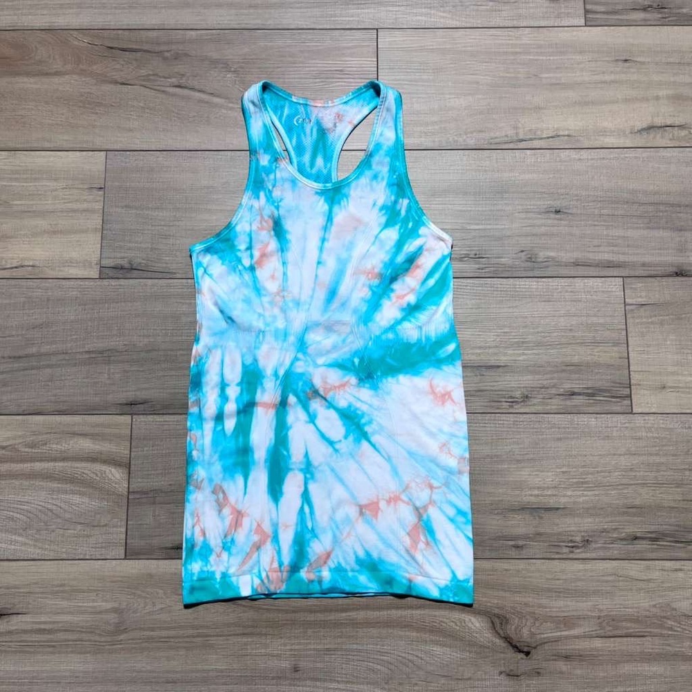 Zyia Active Women's Spring Hendrix‎ Seamless Tie Dye Racerback Tank Top Size XS